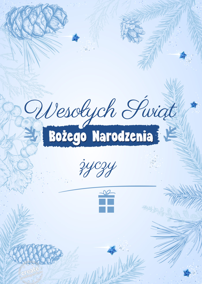 Wesołych Świąt Bożego narodzenia życzy