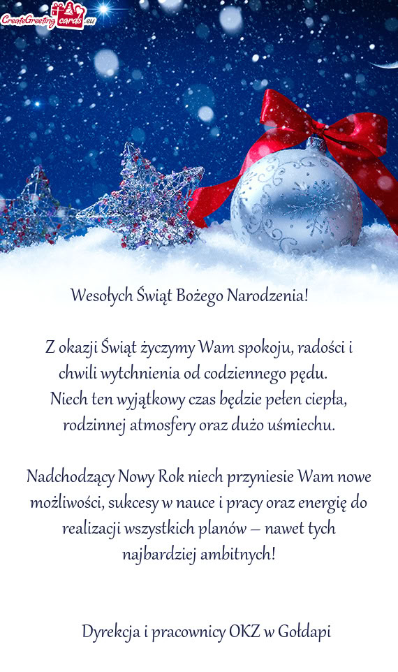 Wesołych Świąt Bożego Narodzenia! ✨🎄