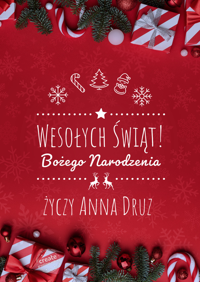 Wesołych Świąt Bożego NarodzeniaAnna Druz