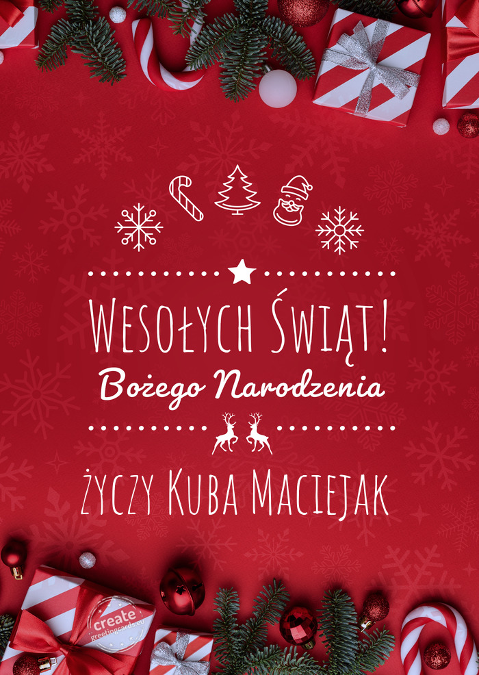 Wesołych Świąt Bożego NarodzeniaKuba Maciejak