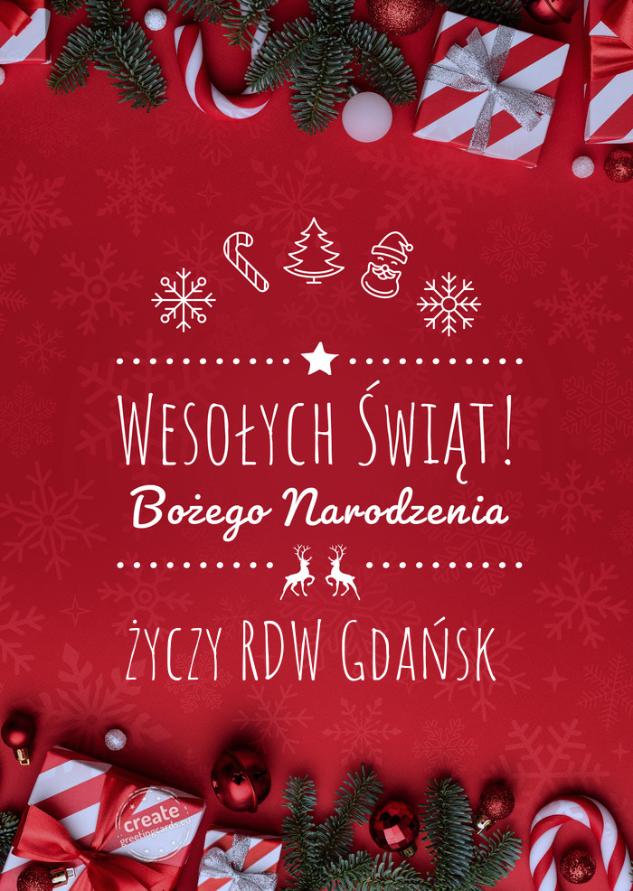 Wesołych Świąt Bożego NarodzeniaRDW Gdańsk