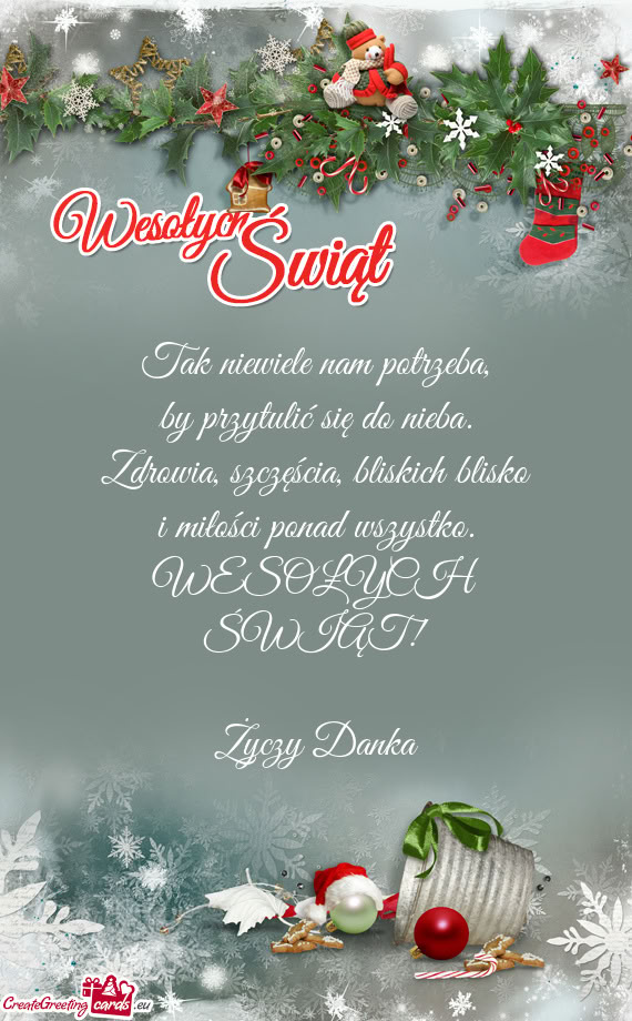 WESOŁYCH ŚWIĄT! Danka