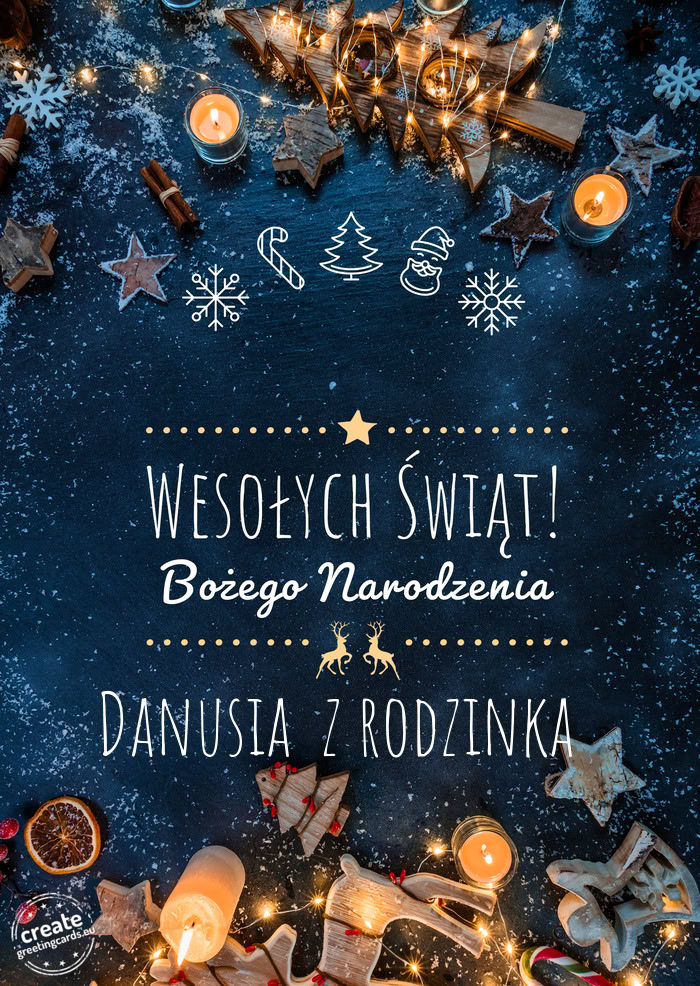 Wesołych Świąt Danusia z rodzinka