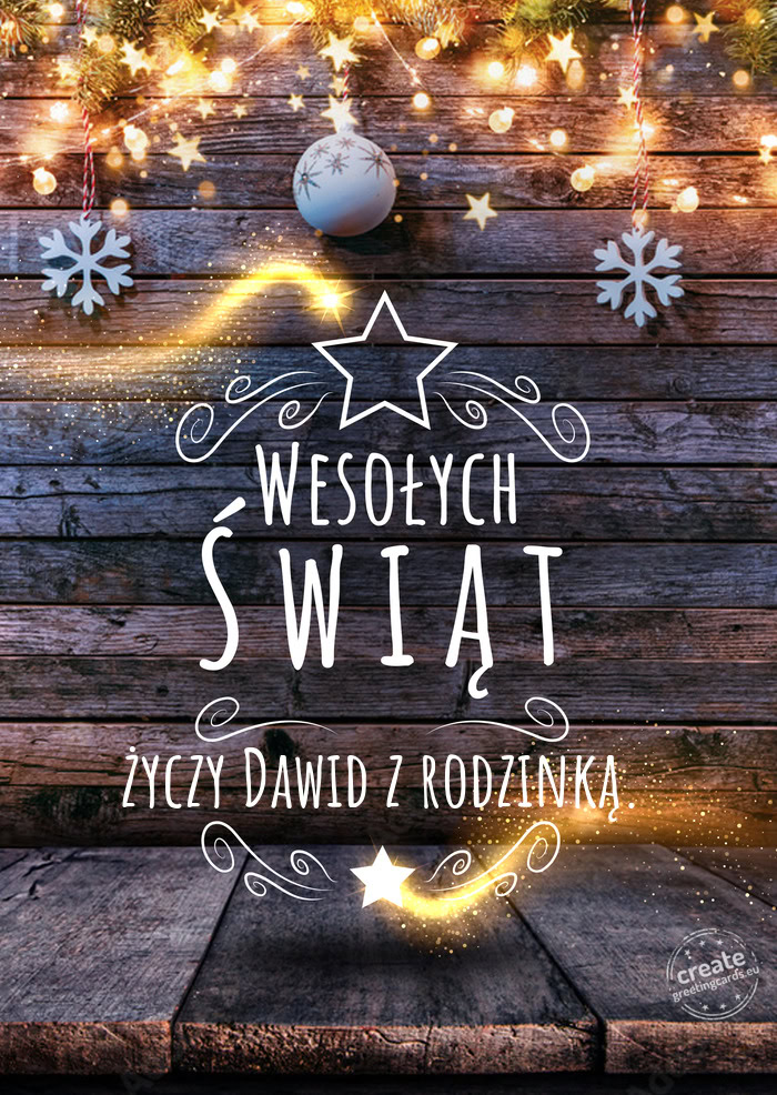 Wesołych Świąt Dawid z rodzinką