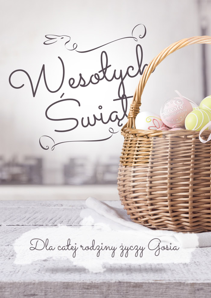Wesołych Świąt Dla całej rodziny życzy Gosia