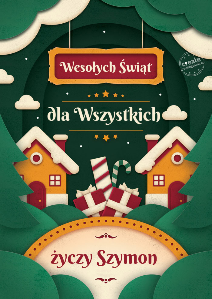 Wesołych Świąt dla Wszystkich Szymon