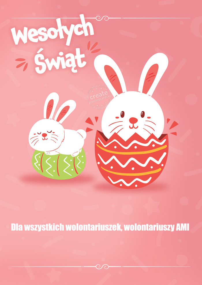 Wesołych Świąt Dla wszystkich wolontariuszek, wolontariuszy AMI
