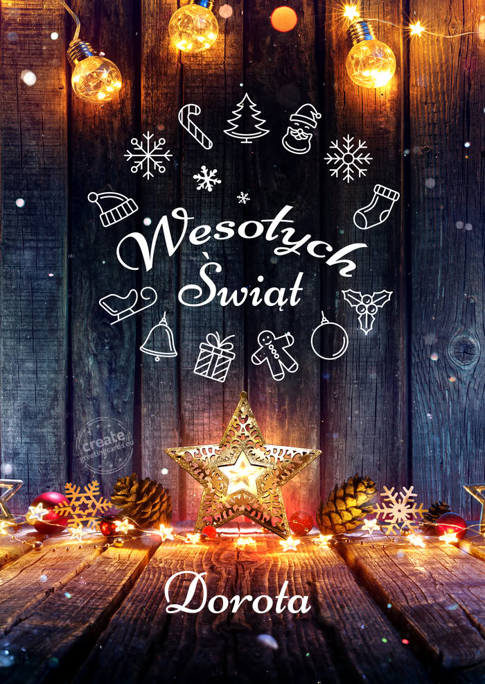 Wesołych Świąt Dorota