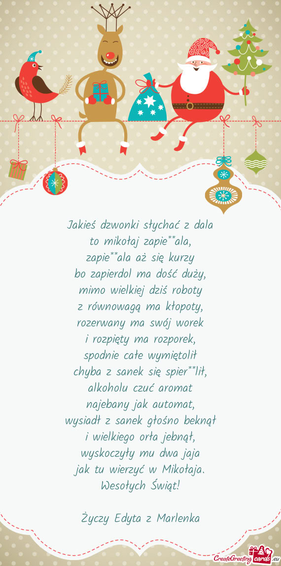 Wesołych Świąt! Edyta z Marlenka