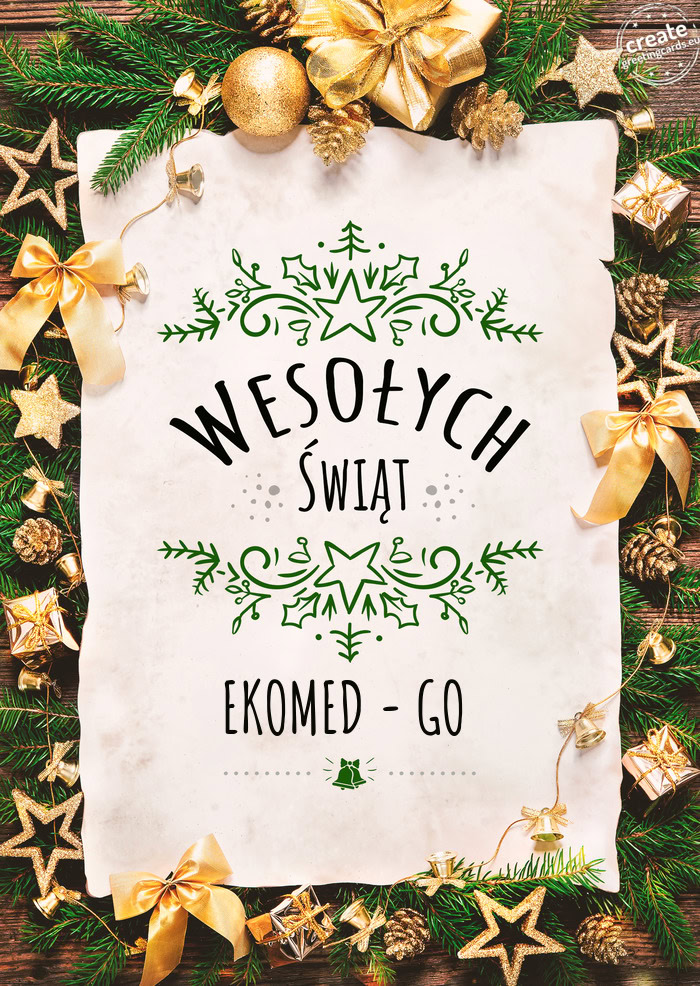 Wesołych Świąt EKOMED - GO