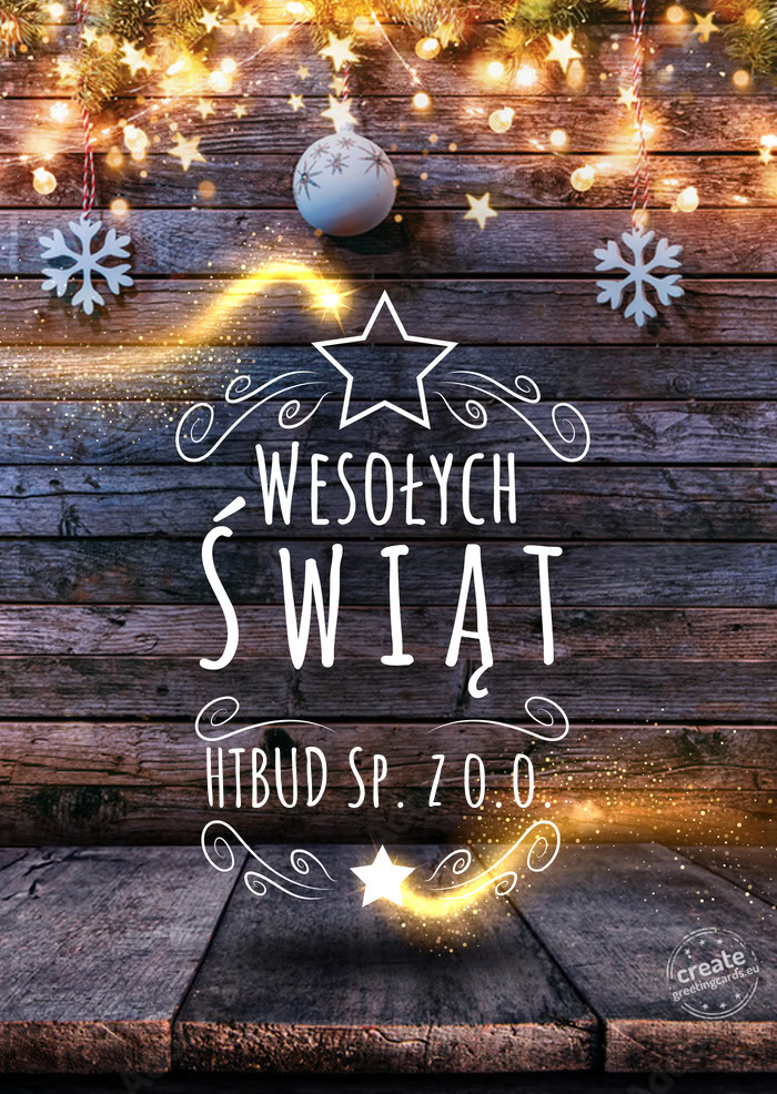 Wesołych Świąt HTBUD Sp. z o.o