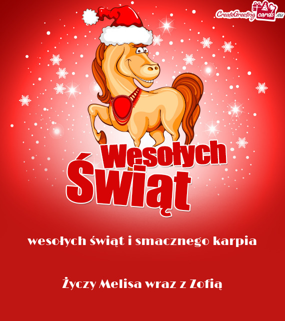 Wesołych świąt i smacznego karpia