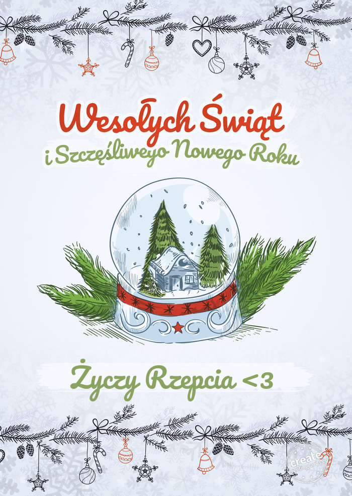 Wesołych Świąt i szczęśliwego nowego roku Rzepcia <3