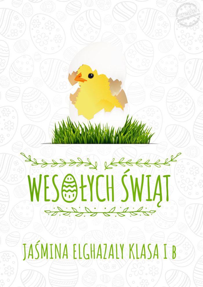 Wesołych Świąt JAŚMINA ELGHAZALY KLASA I b