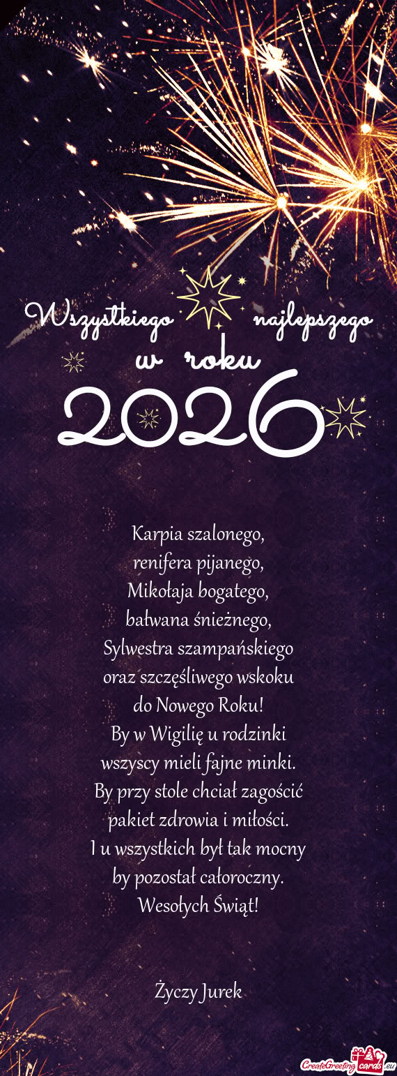 Wesołych Świąt!  Jurek