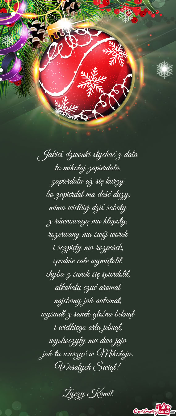 Wesołych Świąt! Kamil
