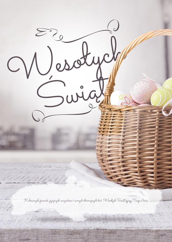 Wesołych Świąt Kolorowych pisanek, pysznych mazurków i samych słonecznych dni. Wesołych Świą