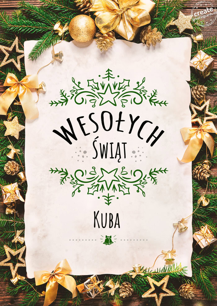 Wesołych Świąt Kuba