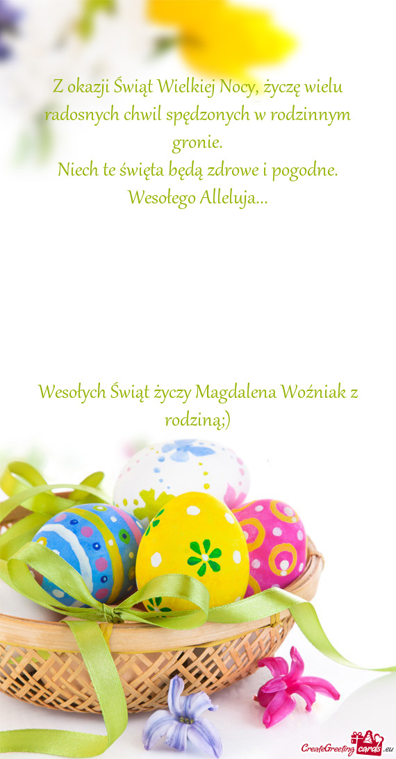 Wesołych Świąt Magdalena Woźniak z rodziną;)