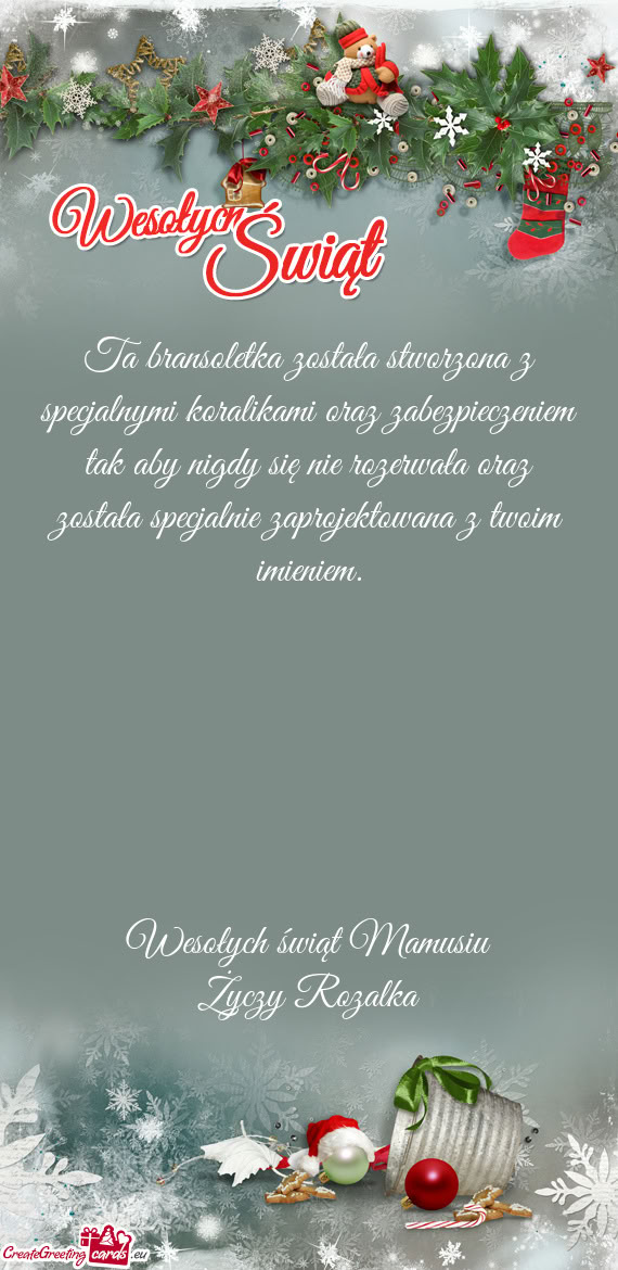 Wesołych świąt Mamusiu