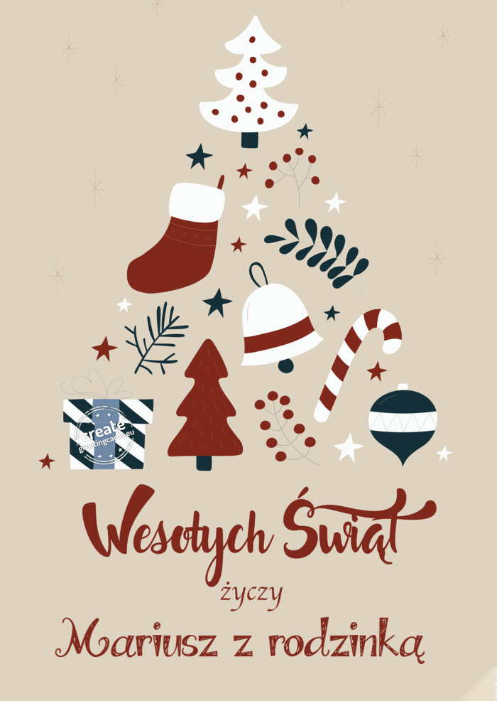 Wesołych Świąt Mariusz z rodzinką