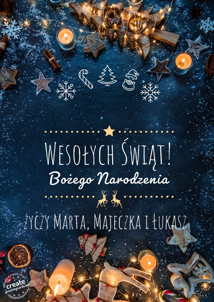 🌲🌲 Wesołych Świąt Marta, Majeczka i Łukasz