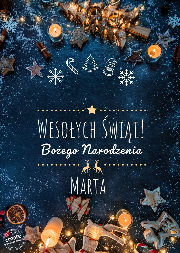 Wesołych Świąt Marta