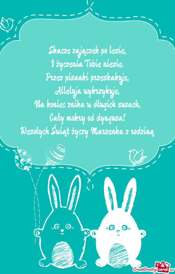 Wesołych Świąt Marzenka z rodziną