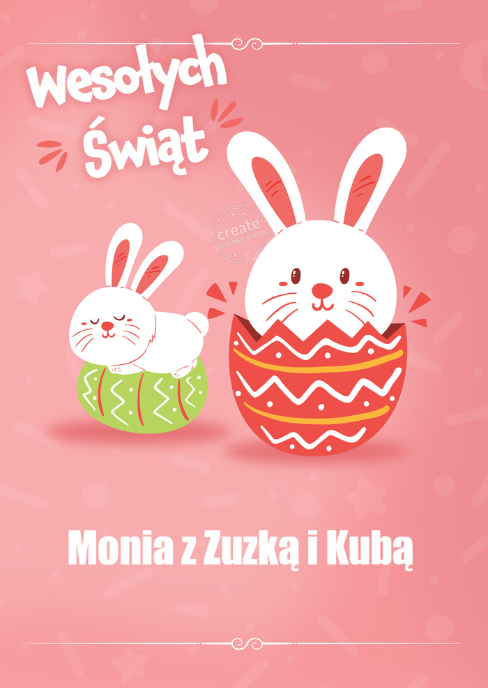 Wesołych Świąt Monia z Zuzką i Kubą