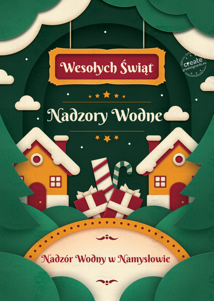 Wesołych Świąt Nadzory Wodne Nadzór Wodny w Namysłowie