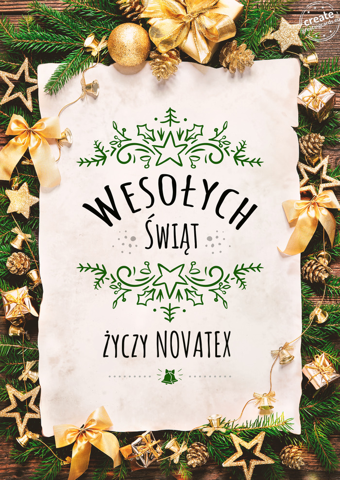 Wesołych Świąt NOVATEX