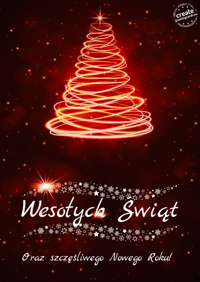 Wesołych Świat Oraz szczęśliwego Nowego Roku!