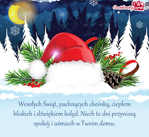 Wesołych Świąt, pachnących choinką, ciepłem bliskich i dźwiękiem