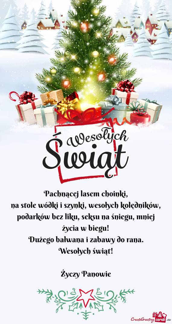 Wesołych świąt! Panowie