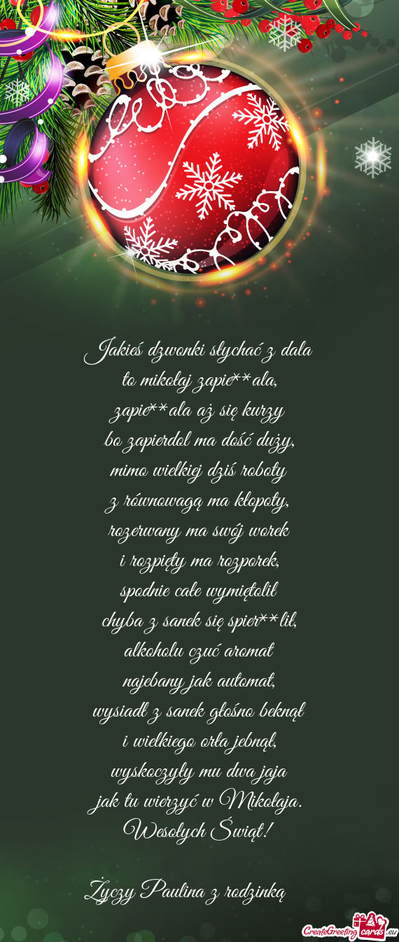 Wesołych Świąt! Paulina z rodzinką 🥰