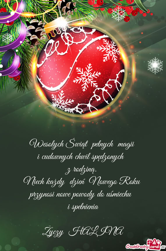 Wesołych Świąt pełnych magii