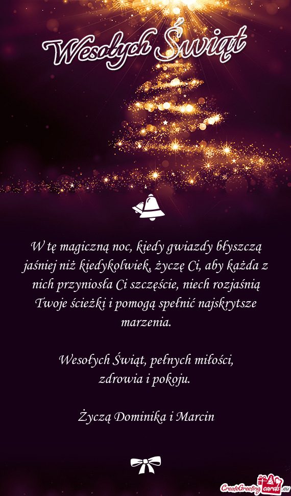 Wesołych Świąt, pełnych miłości