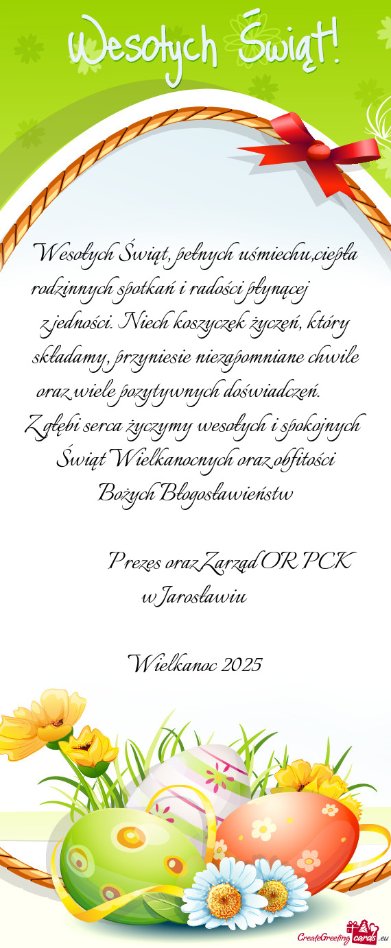 Wesołych Świąt, pełnych uśmiechu,ciepła rodzinnych spotkań i radości płynącej   z