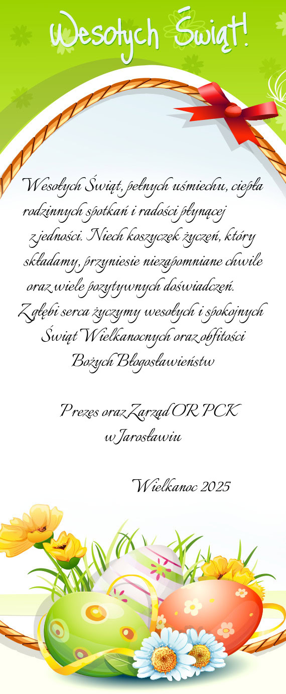 Wesołych Świąt, pełnych uśmiechu, ciepła rodzinnych spotkań i radości płynącej