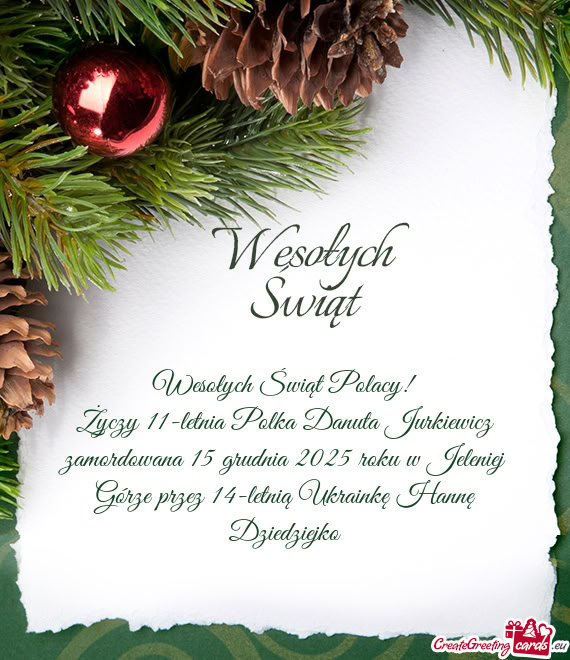 Wesołych Świąt Polacy