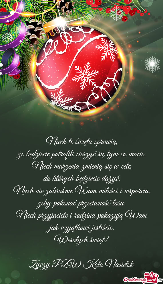 Wesołych świąt! PZW Koło Nasielsk