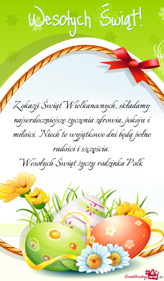 Wesołych Świąt rodzinka Polk