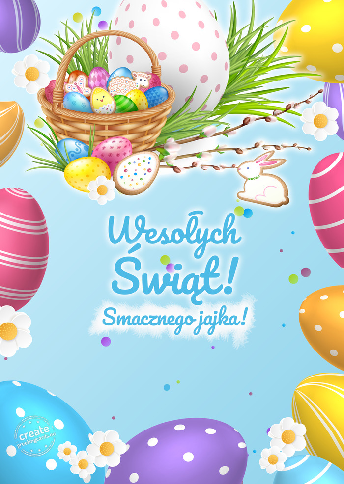 Wesołych Świąt, smacznego jajka .