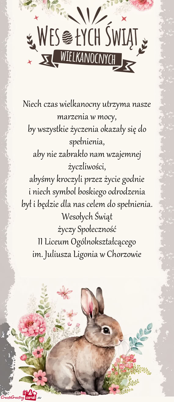 Wesołych Świąt Społeczność II Liceum Ogólnokształcącego im