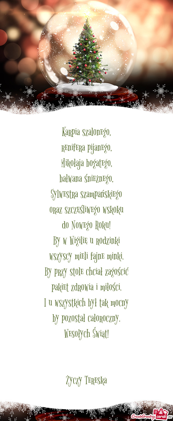 Wesołych Świąt!  Tereska
