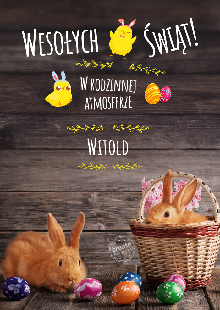 Wesołych Świąt w rodzinnej atmosferze Witold