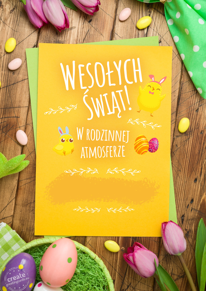 Wesołych świąt w rodzinnej atomosferze 🐣