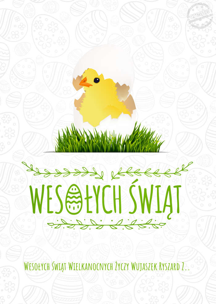 Wesołych Świąt Wesołych świąt Wielkanocnych Wujaszek Ryszard Z