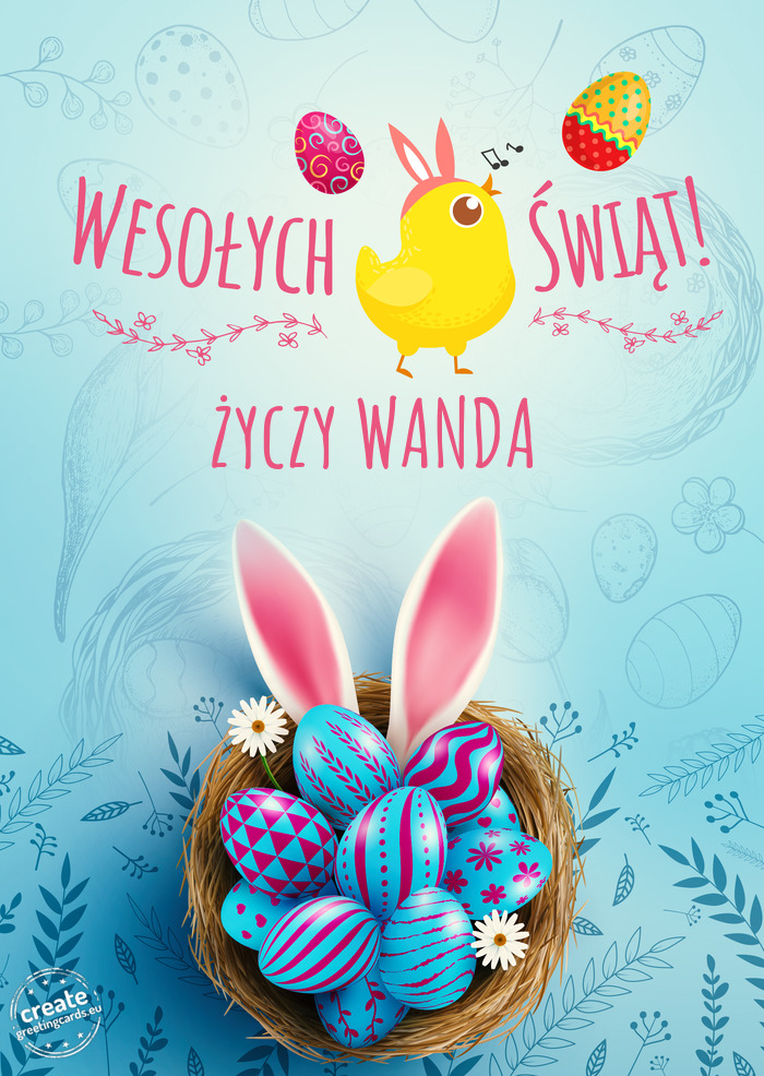 Wesołych Świąt Wielkanocnych WANDA