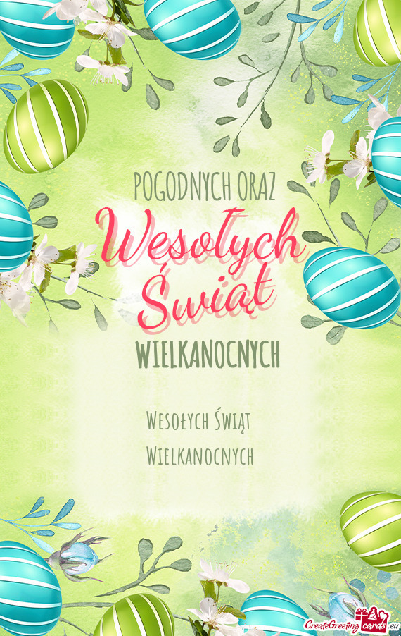 Wesołych Świąt   Wielkanocnych